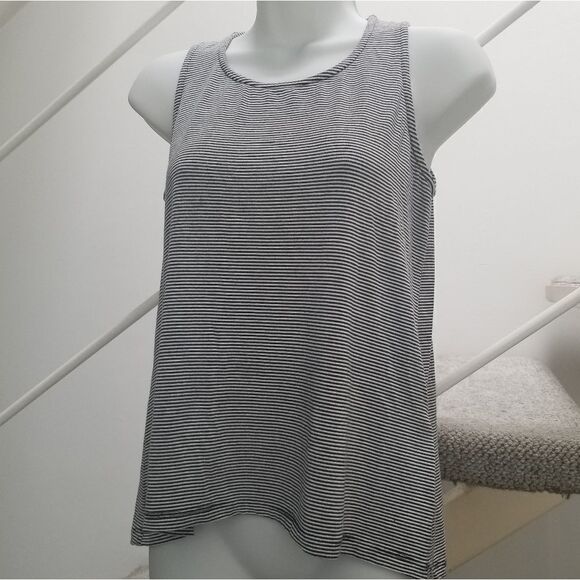 Coin 1804 Anthropologie Stripe Button Back Tank S - Picture 1 of 6
